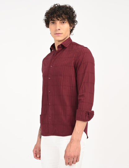 Snow Cotton - Maroon